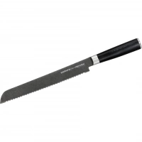 Кухонный нож для хлеба Samura Mo-V Stonewash 230 мм, сталь AUS-8, рукоять G10 купить в Щелкове