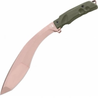 Мачете Fox Extreme Tactical Trakker Kukri, сталь N690, рукоять Forprene, зеленый купить в Щелкове