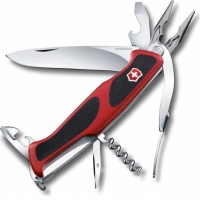 Нож перочинный Victorinox RangerGrip 74, сталь X55CrMo14, рукоять термоэластопластик, красный с черным купить в Щелкове