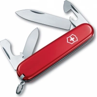 Нож перочинный Victorinox Recruit, сталь X55CrMo14, рукоять Cellidor®, красный купить в Щелкове