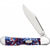 Нож перочинный ZIPPO Patriotic Kirinite Smooth Mini Copperlock, 92 мм, синий + ЗАЖИГАЛКА ZIPPO 207 купить в Щелкове