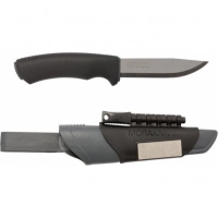 Нож с фиксированным лезвием Morakniv Bushcraft Survival, сталь Sandvik 12C27, рукоять пластик/резина купить в Щелкове