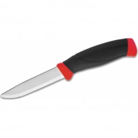 Нож с фиксированным лезвием Morakniv Companion F Rescue, сталь Sandvik 12С27, рукоять резина/пластик купить в Щелкове