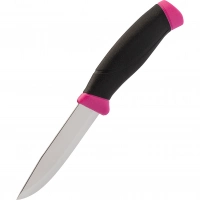 Нож с фиксированным лезвием Morakniv Companion Magenta, сталь Sandvik 12C27, рукоять резина/пластик, пурпурный купить в Щелкове