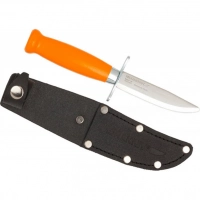 Нож с фиксированным лезвием Morakniv Scout 39 Safe Orange, сталь Sandvik 12C27, рукоять береза, оранжевый купить в Щелкове