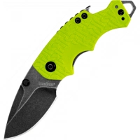 Нож складной Shuffle — KERSHAW 8700LIMEBW, сталь 8Cr13MoV c покрытием BlackWash™, рукоять текстурированный термопластик GFN зелёного цвета купить в Щелкове