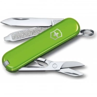 Нож Victorinox Classic SD Colors, Smashed Avocado (0.6223.43G) светло-зелёный, 7 функций 58мм купить в Щелкове