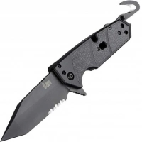 Складной нож Hogue Elishewitz Karma Tanto, клинок черный, сталь 154CM, рукоять черный G10 купить в Щелкове