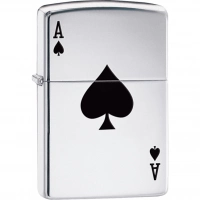 Зажигалка ZIPPO Armor™  Туз с покрытием High Polish Chrome купить в Щелкове