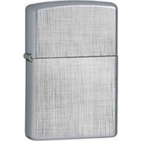 Зажигалка ZIPPO Linen Weave с покрытием Brushed Chrome, латунь/сталь, серебристая, матовая, 36x12x56 мм купить в Щелкове