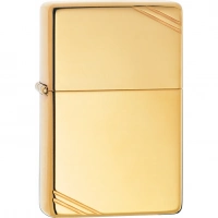 Зажигалка ZIPPO Vintage™ с покрытием High Polish Brass купить в Щелкове